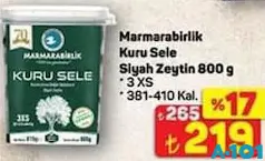 MARMARABİRLİK KURU SELE SİYAH ZEYTİN 800 G fiyat ve kampanya bilgisi